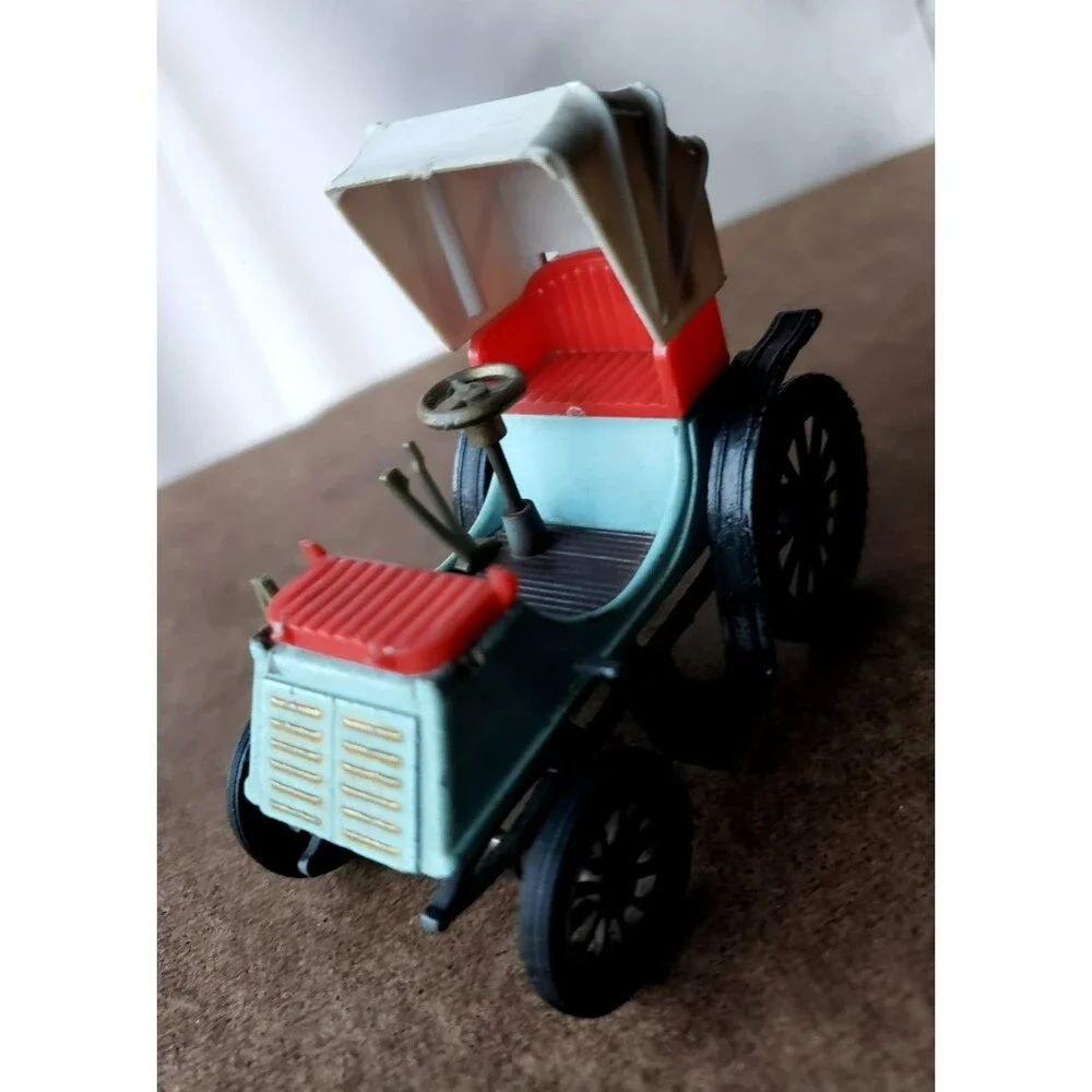 GAMA TOY DIECAST 2 Seater Light Blue Body Red Seat & White Canopy 1:46 W GERMANY